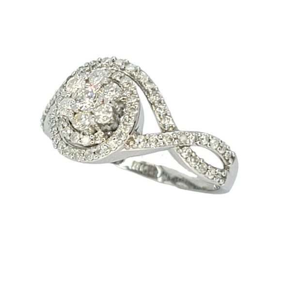 14kt White Gold Diamond Ring